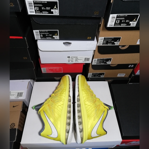 "RARE" NIKE AIR LEBRON JAMES 10 "SONIC" MEN'S SZ7.5➡️WOMEN'S SZ9 BRAND NEW - Picture 11 of 13